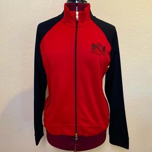 Ralph Lauren | Red Athletic Zip Up Jacket With Logo♦️♠️